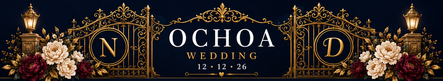 Ochoa Wedding — N and D gate monograms