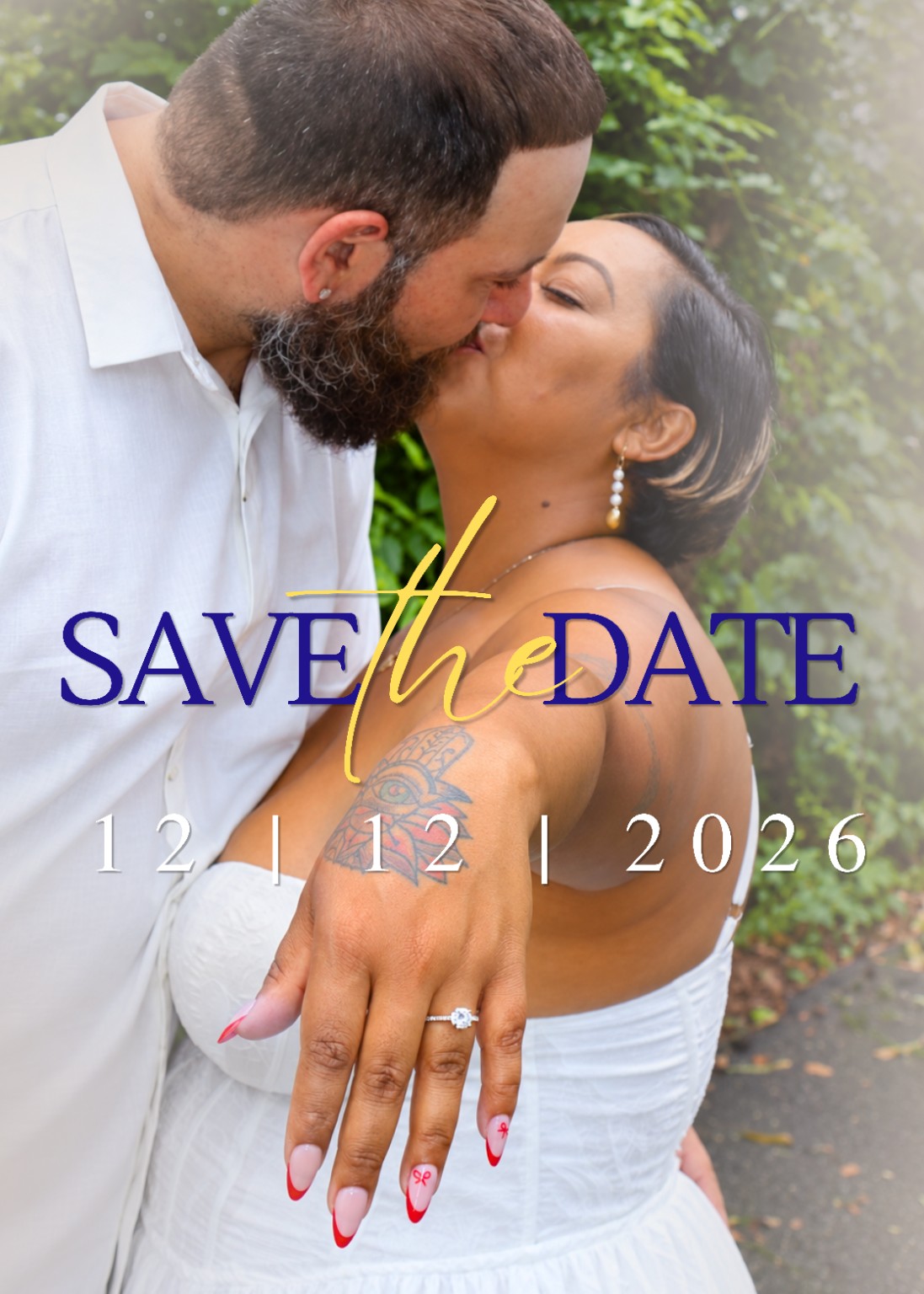Save the Date ring photograph